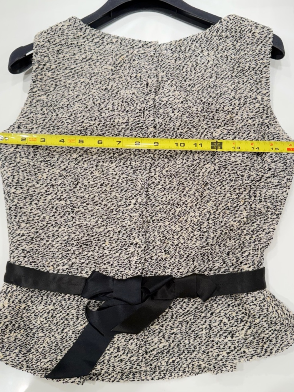 Dior Black and Cream Textured Knit Top with Label - Picture 12 of 12